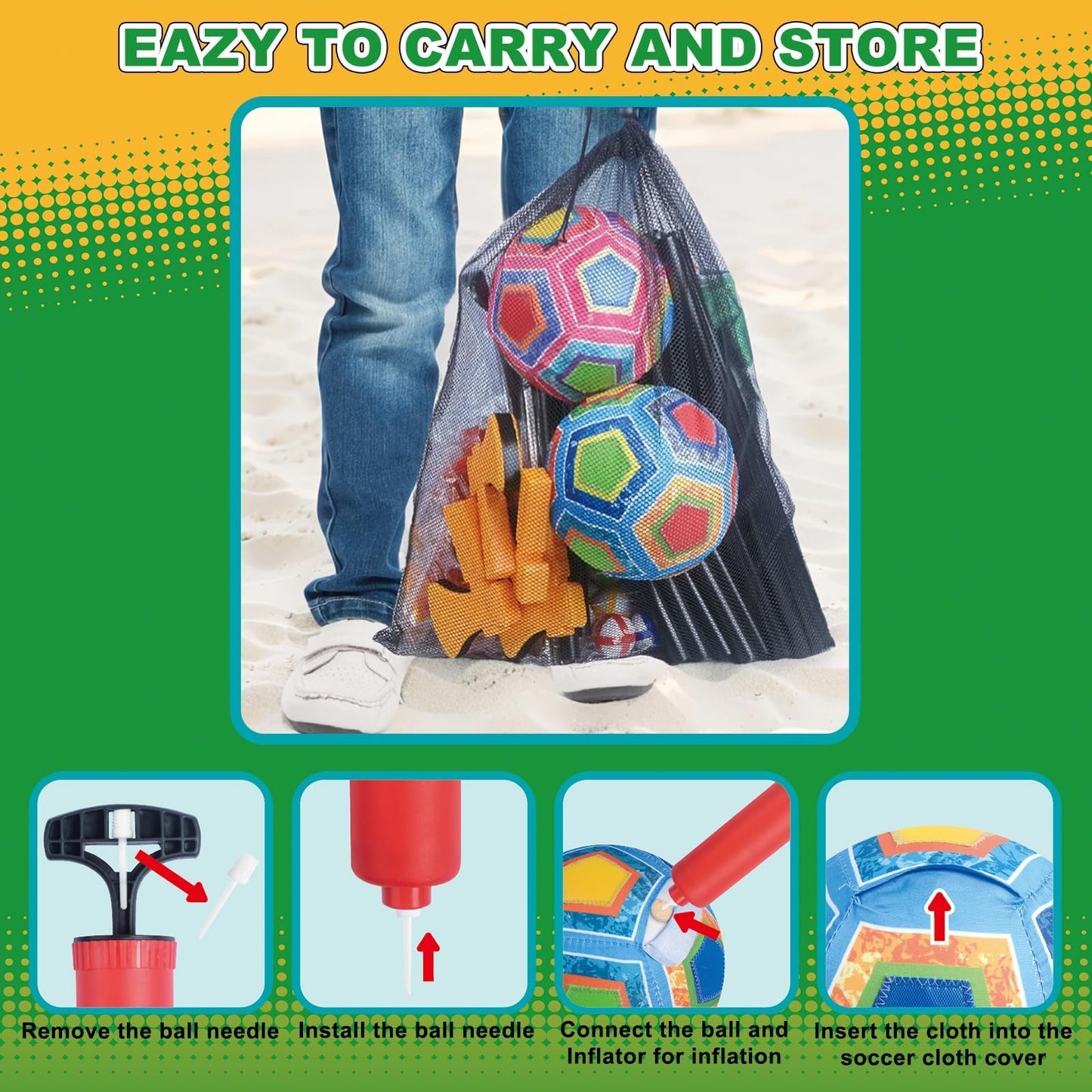Learn2M Golf Game Set for Kids & Teens – Outdoor Backyard Golf, Darts, Bean Bags & More