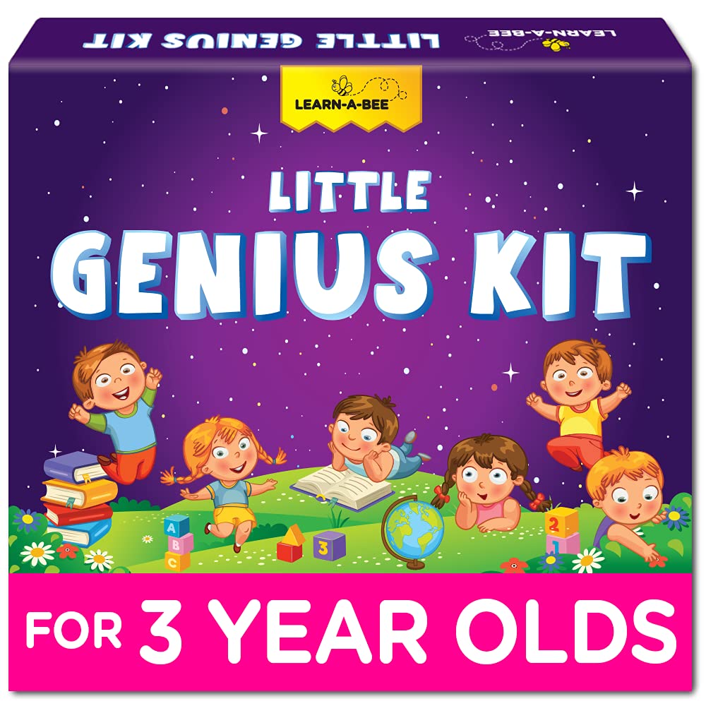 Learnabee Box Set for 3-Year-Olds — Educational Books, Puzzles & Safe Craft Activities