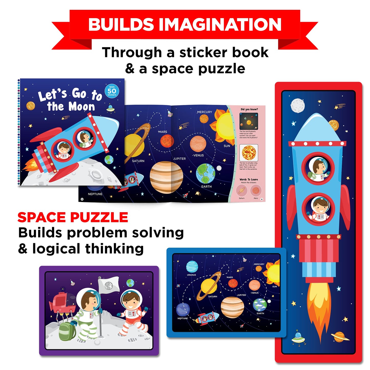 Learnabee Box Set for 3-Year-Olds — Educational Books, Puzzles & Safe Craft Activities