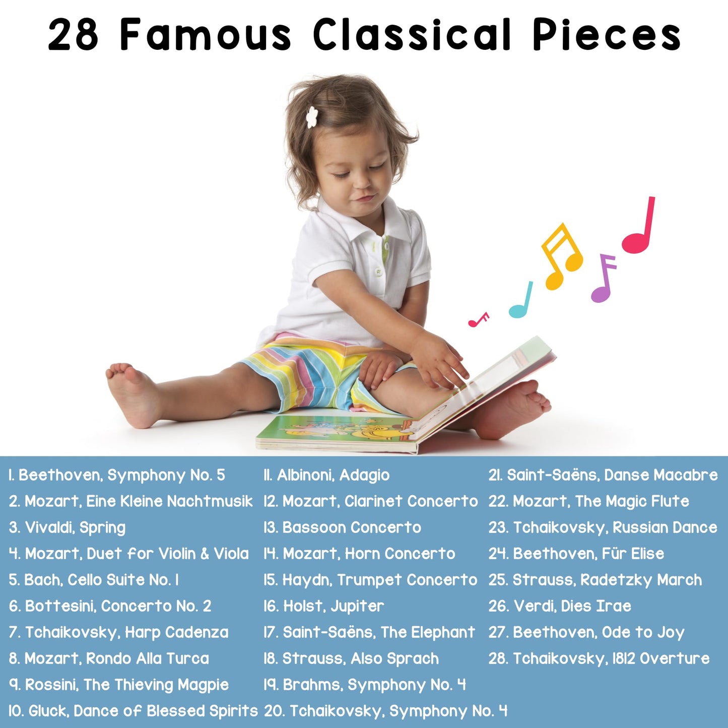 LEARNING BUGS Discover The Orchestra: 28 Instrument Sounds & Classical Pieces for Toddlers