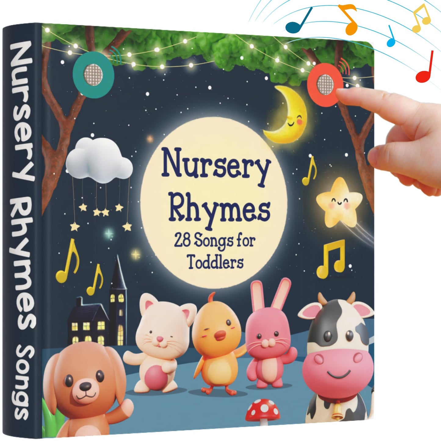 Learning Bugs Nursery Rhymes: 28-Button Sing-Along Music Book for Toddlers 1-3