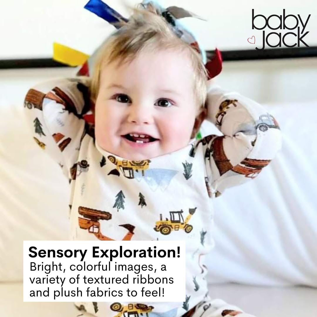 The Learning Lovey Baby Jack & Co 8x8 Texas State Tag Stroller Toy – Crinkle Sensory Learning