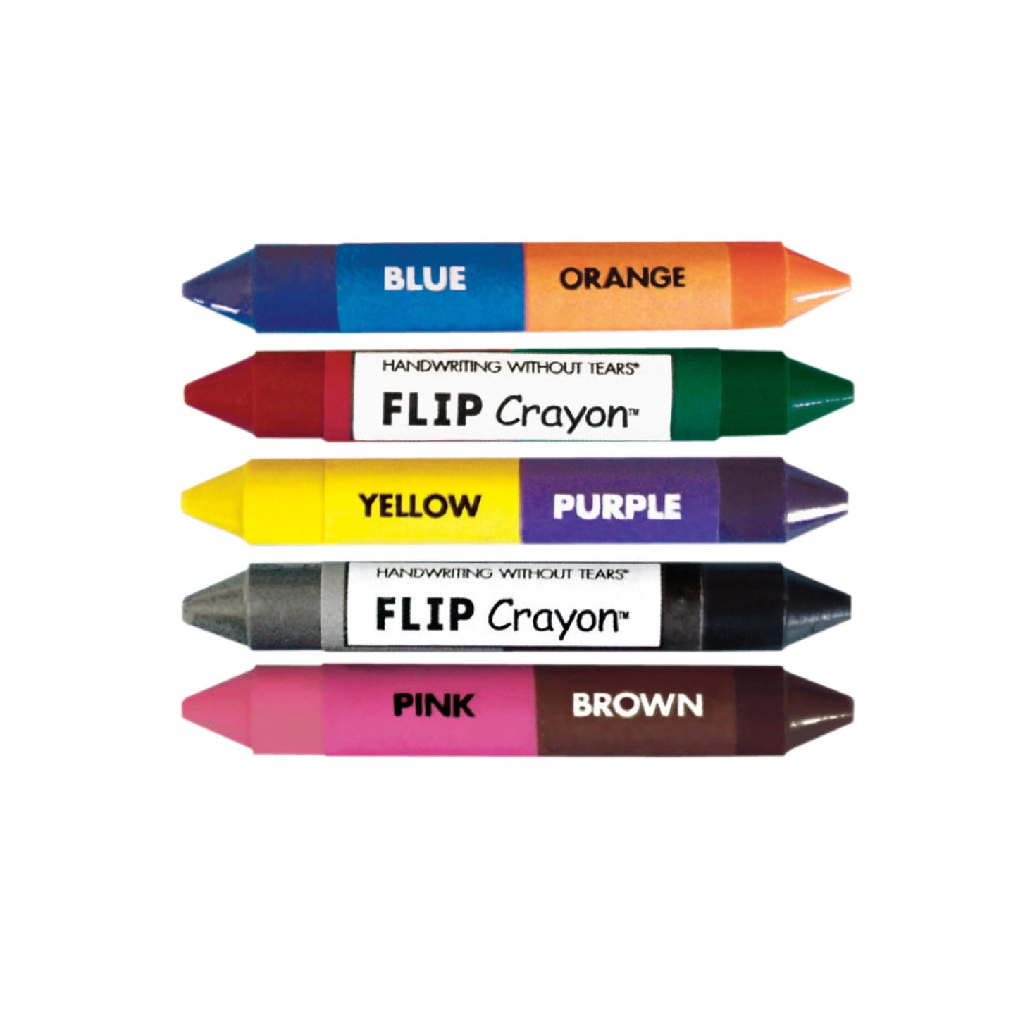 Learning Without Tears FLIP Crayons – Double-Sided Crayons for Fine Motor Skills (Preschool–Kindergarten)