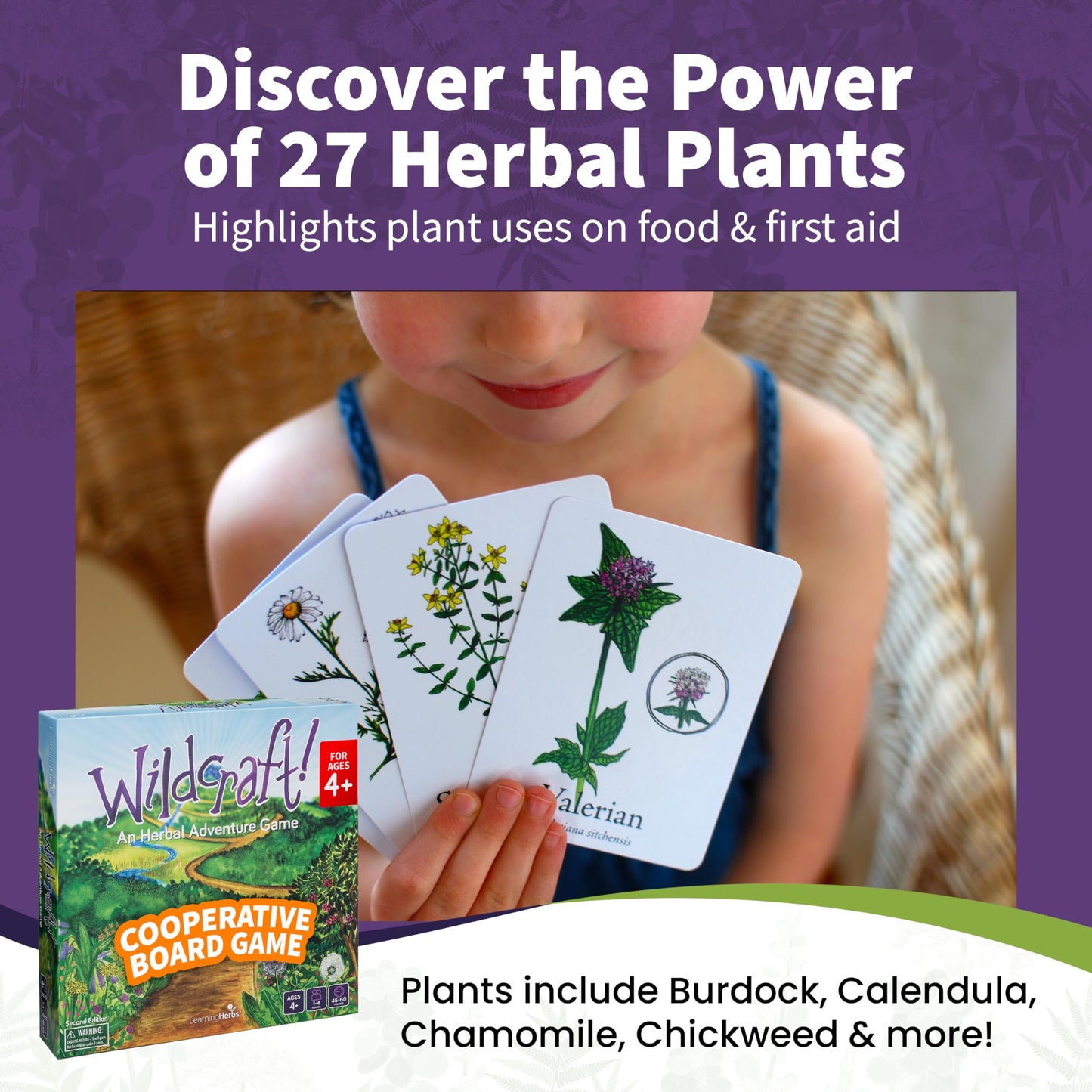 Wildcraft! Herbal Adventure Cooperative Board Game by LearningHerbs — Learn 25 Herbs Through Play