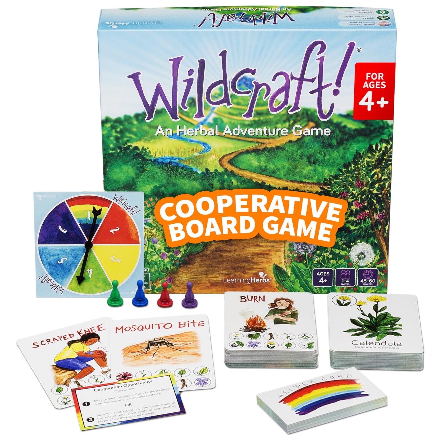 Wildcraft! Herbal Adventure Cooperative Board Game by LearningHerbs — Learn 25 Herbs Through Play