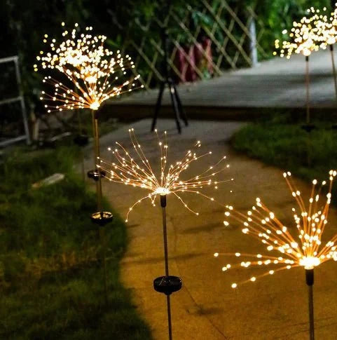 LED Solar Firework Garden Light for Christmas Decor (One Piece)