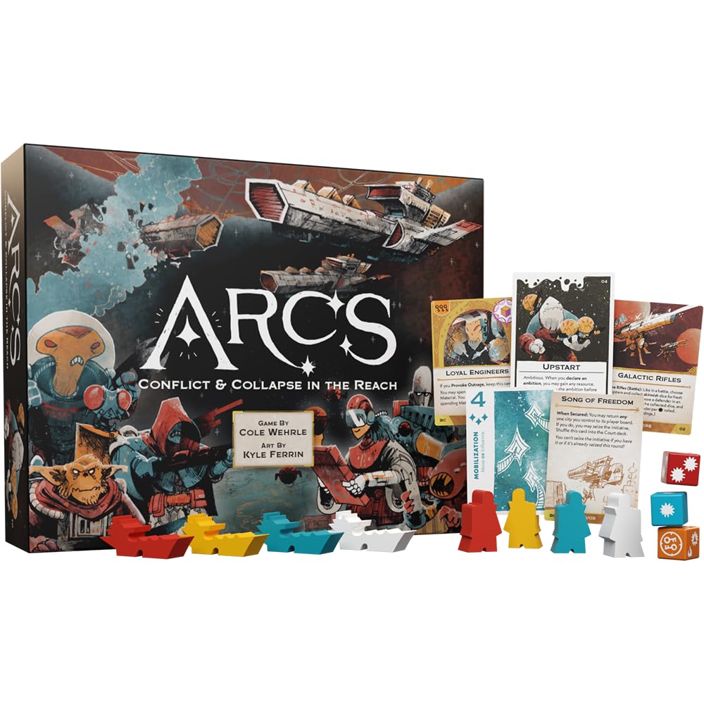 Arcs Board Game by Leder Games | 2–4 Players | Tactical Space Opera with Trick-Taking Action, Diplomacy & Asymmetric Play
