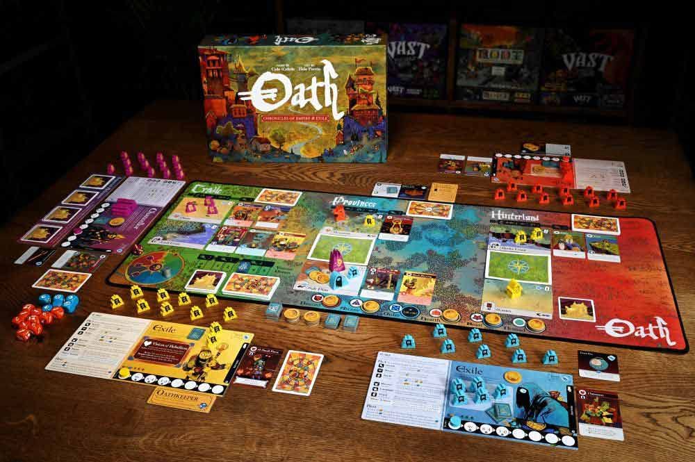 Leder Games | Oath: Chronicles of Empire & Exile – Strategy Board Game for 1–6 Players