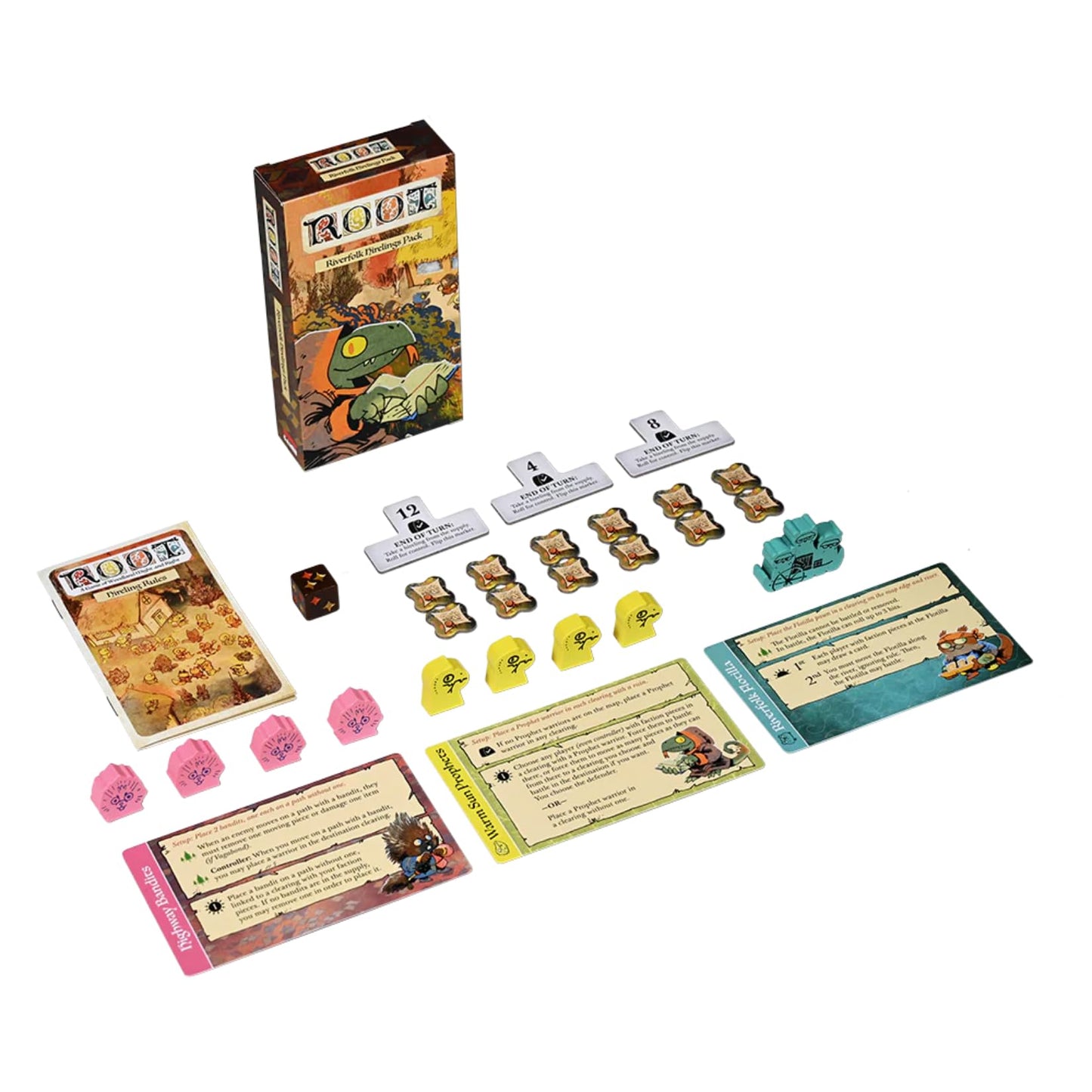 Root: Riverfolk Hirelings Pack Expansion by Leder Games | 2-4 Players, Ages 10+
