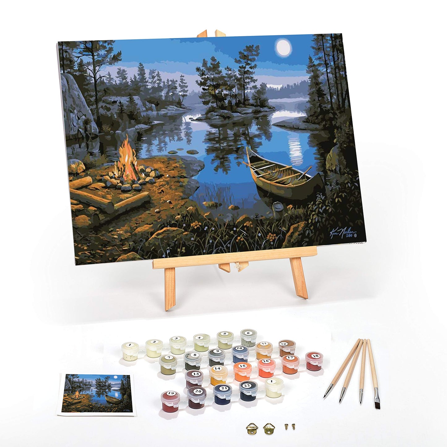 Ledgebay Moonlight Bay 12x16 Framed Paint by Numbers Kit for Adults