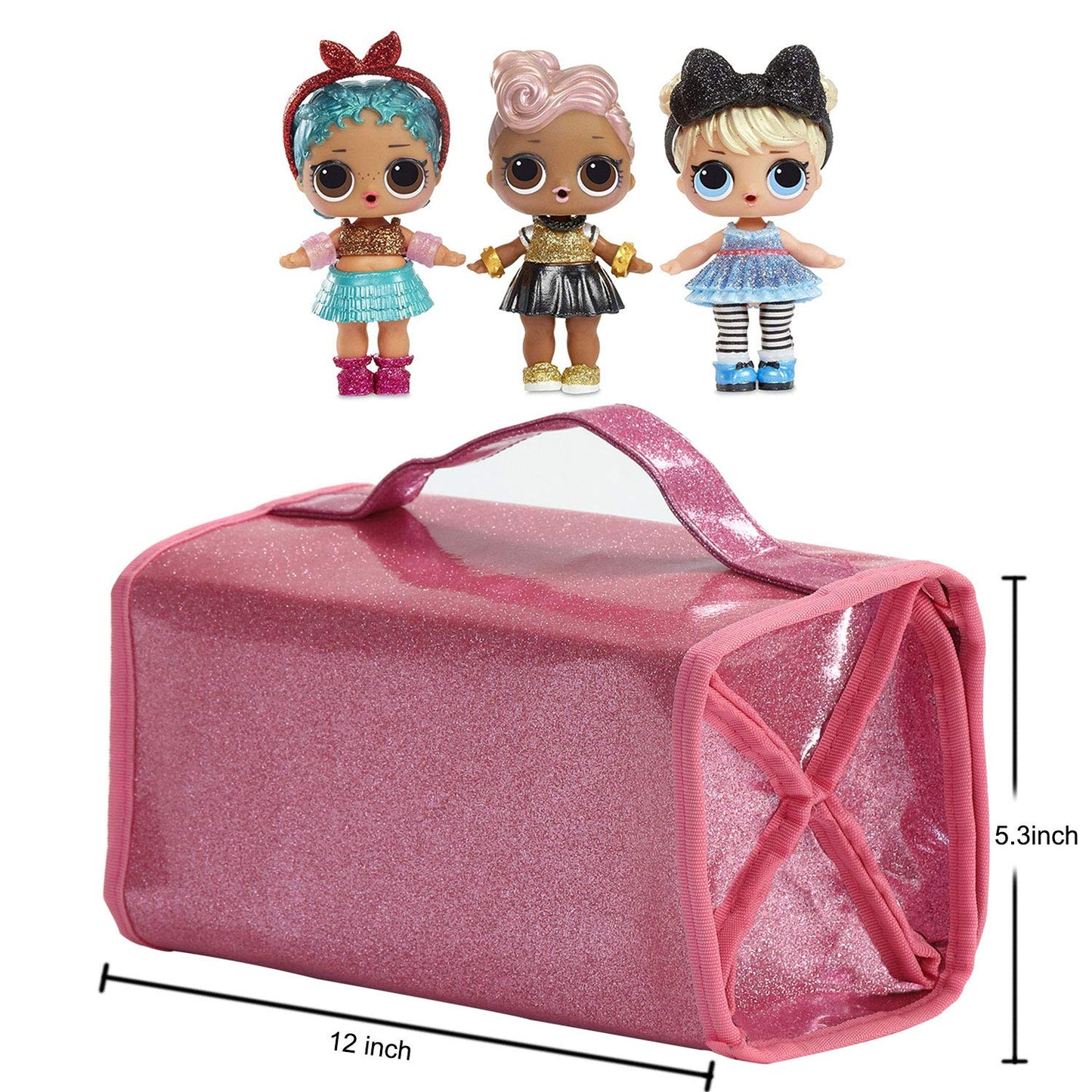 Leeche Dolls Storage & Display Case – Compatible with All LOL Surprise Dolls – Portable Organizer