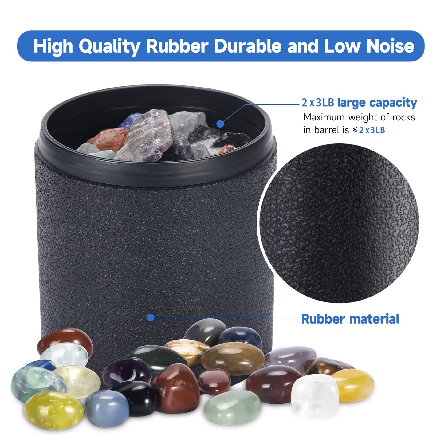 Leegol Electric Rock Tumbler Double Drum 6LB – Lapidary Polisher