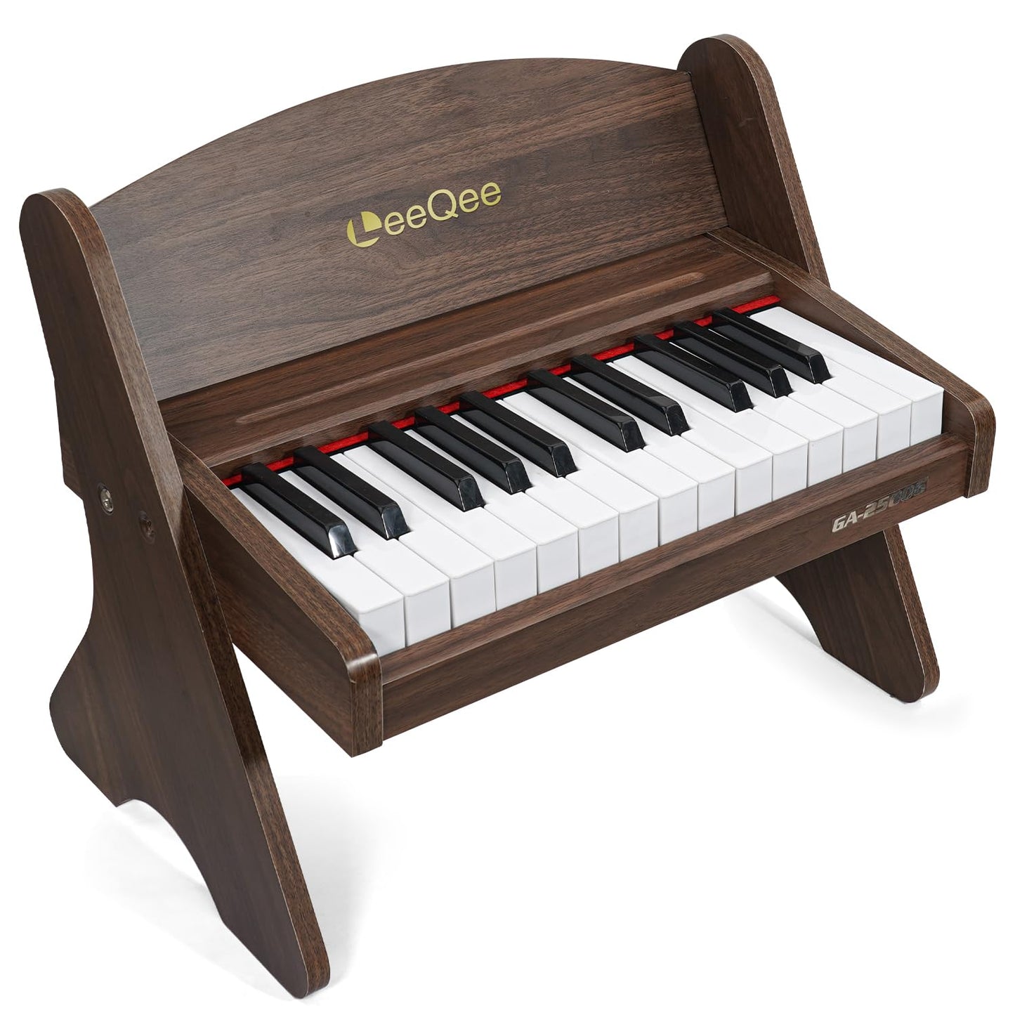 LeeQee Kids Piano Keyboard - 25 Keys Wooden Keyboard for Beginners, Educational Music Gift (Age 3+)