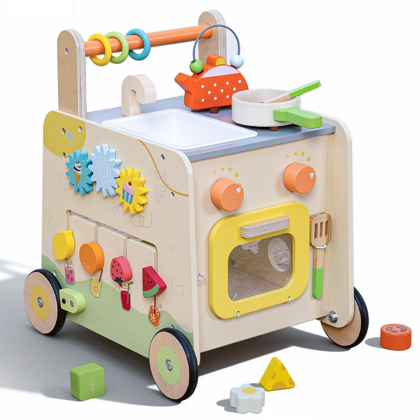Leeshyah Wooden Baby Walker 3-in-1 Push Toy | Montessori Learning Center
