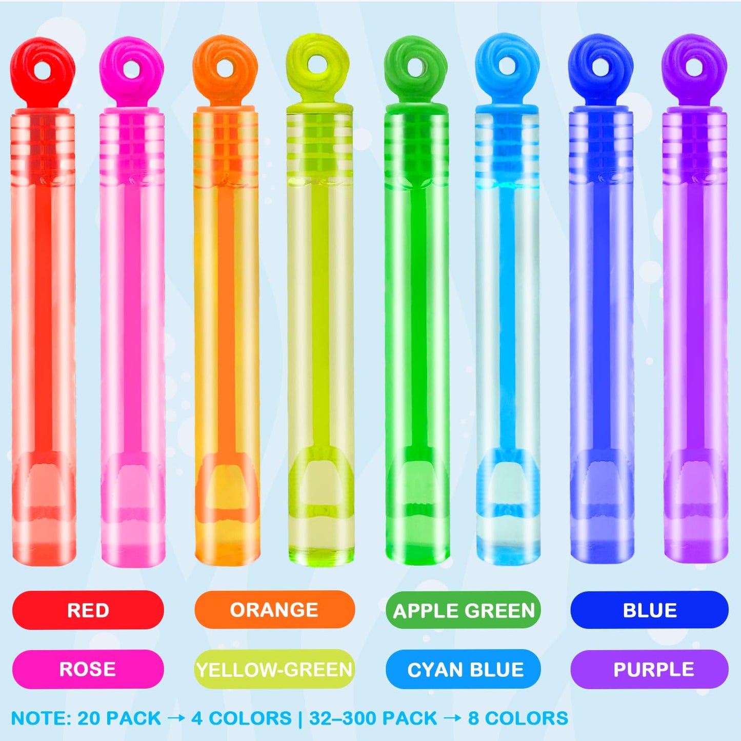 Leetous Neon Mini Bubbles – 100 Pack Party Favors for Kids