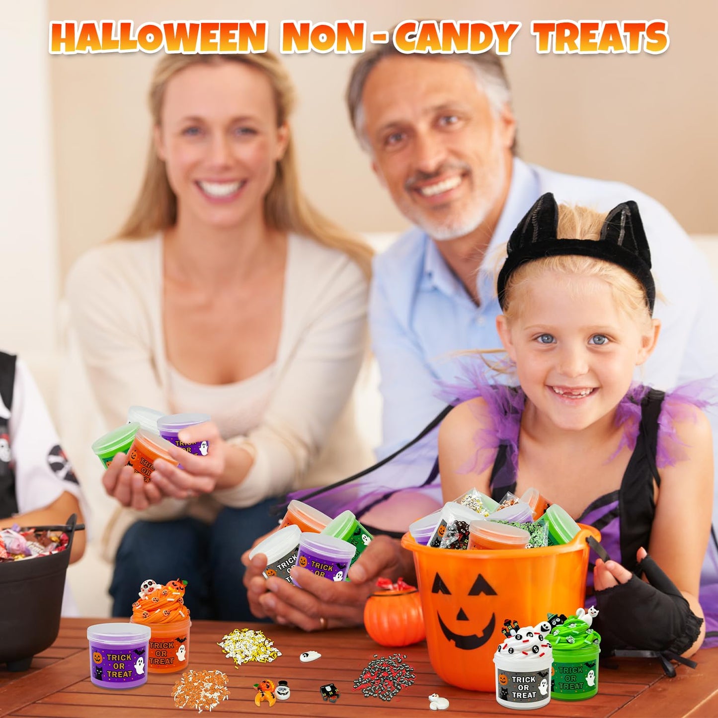 Leetous Halloween Slime Kit – 8 Pack Non-Toxic DIY Treats for Parties & Classroom Prizes