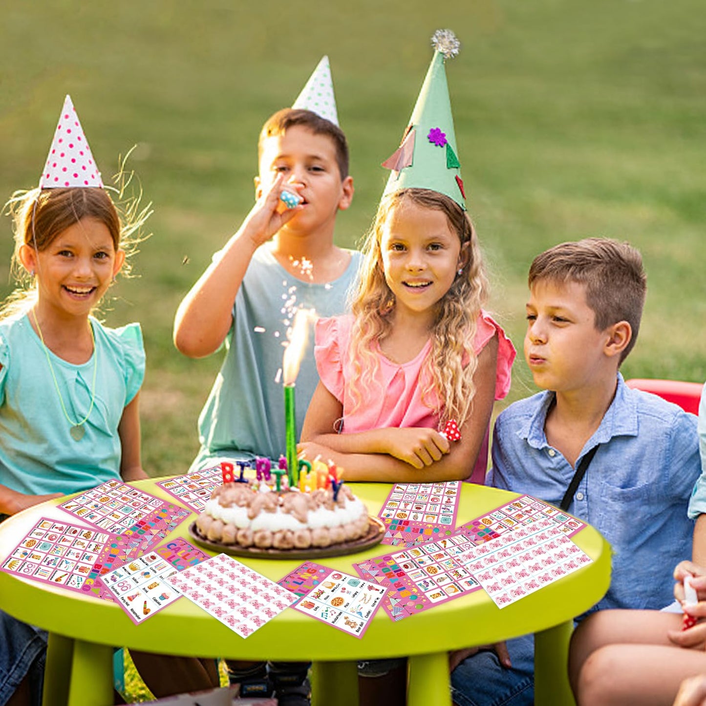 Leezead Birthday Bingo Game – 24-Player Party Cards for Kids, Adults & Classrooms