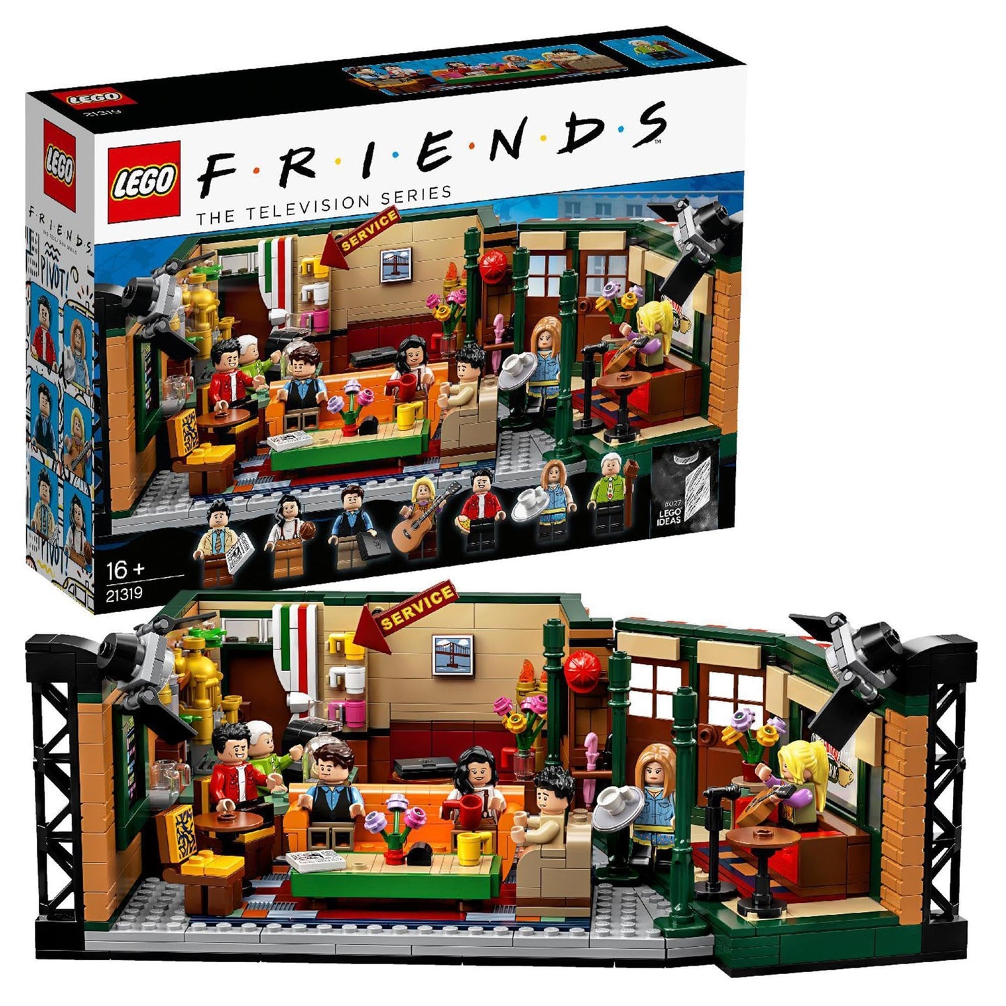 LEGO 21319 Central Perk – LEGO Ideas Set with 7 Friends Minifigures