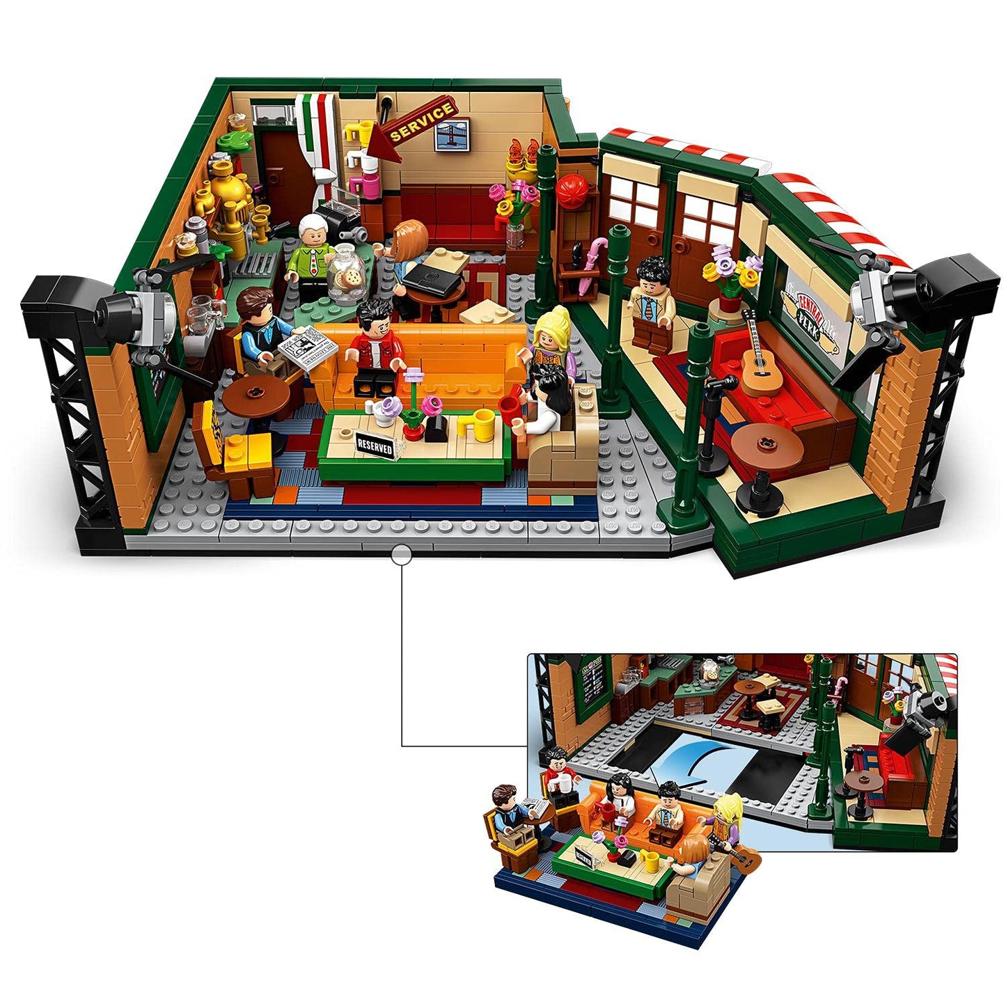 LEGO 21319 Central Perk – LEGO Ideas Set with 7 Friends Minifigures