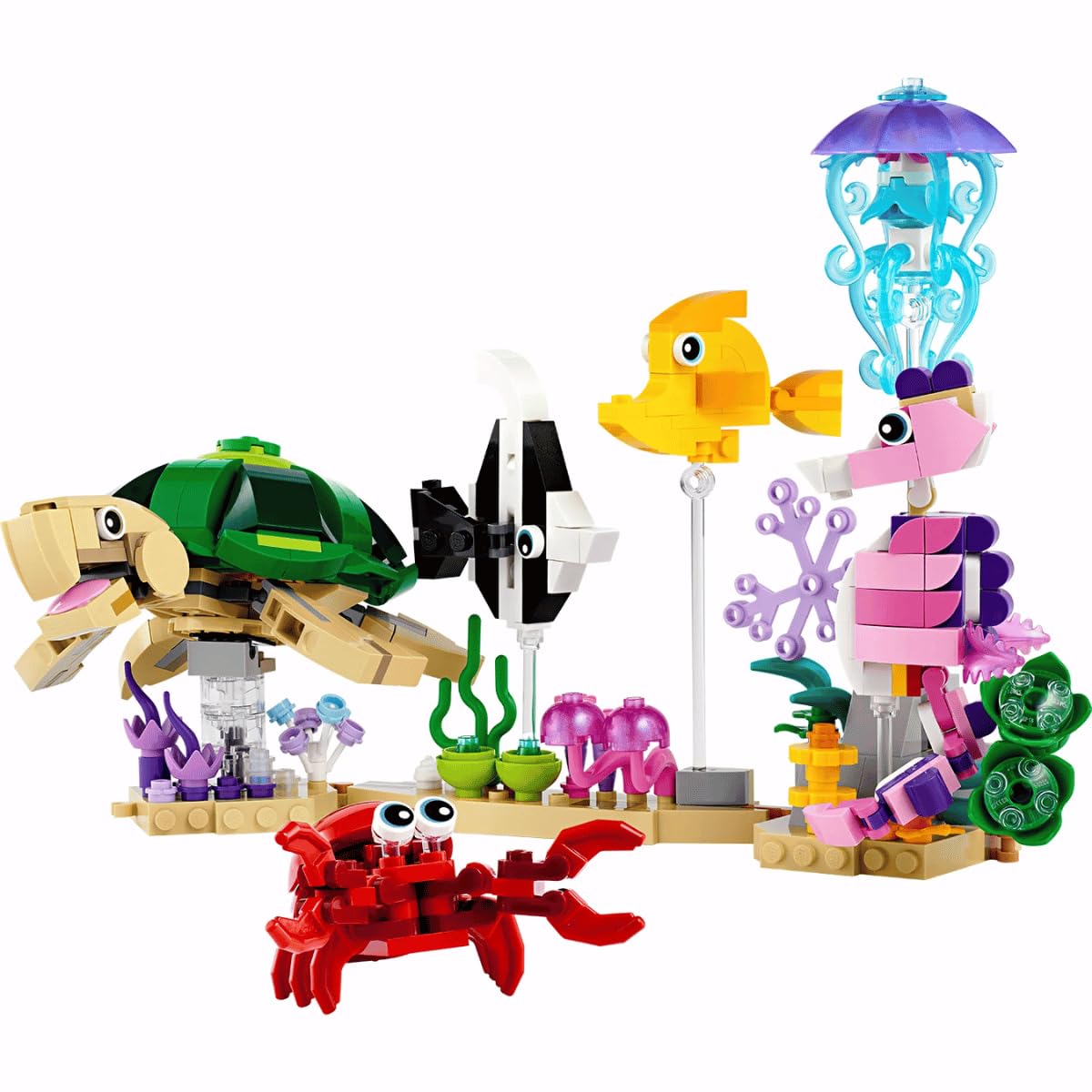 LEGO Creator Sea Animals 31158 – 421 Pieces, 3-in-1 Underwater Set