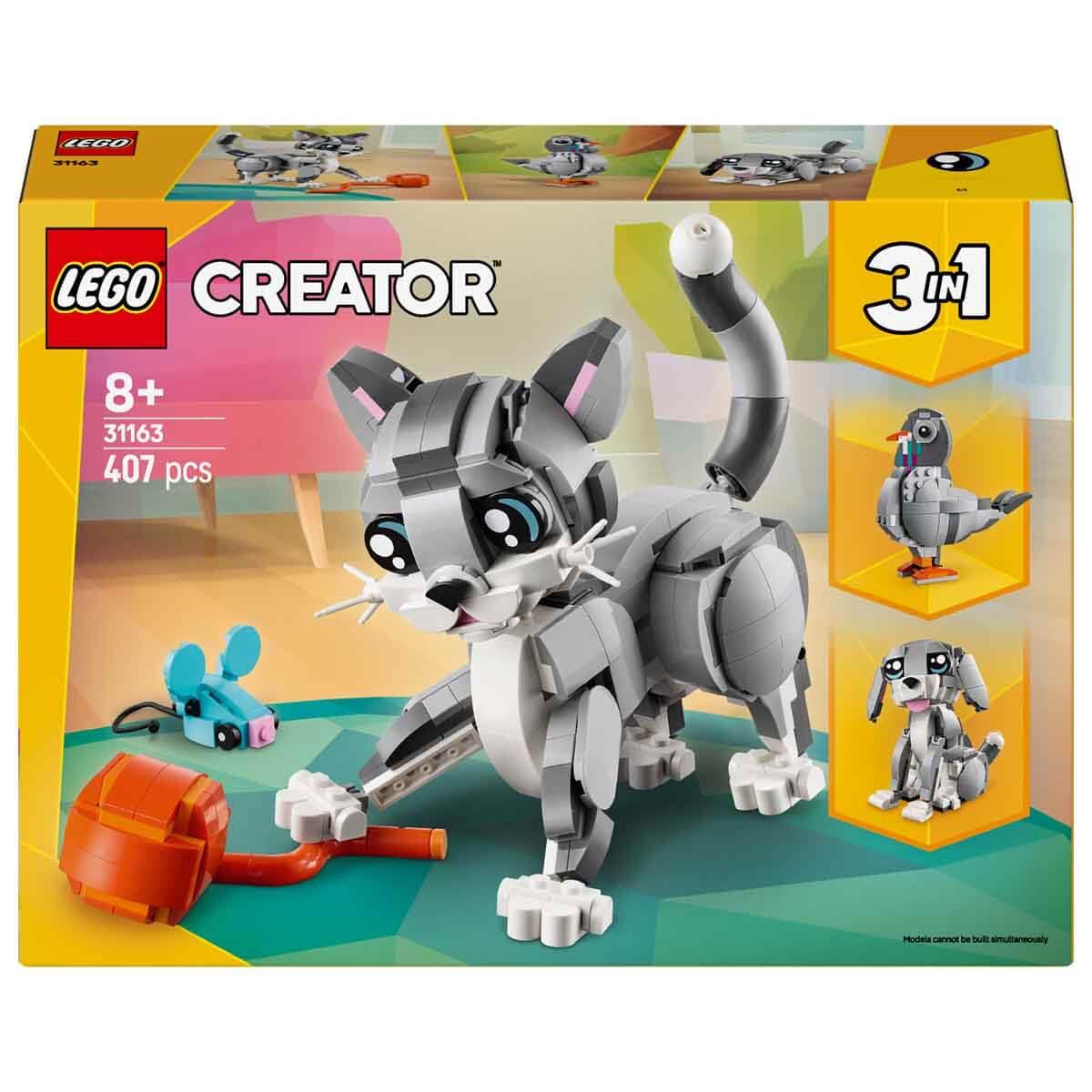LEGO 31163 Creator Cat 3-in-1 Building Kit for Kids 8+