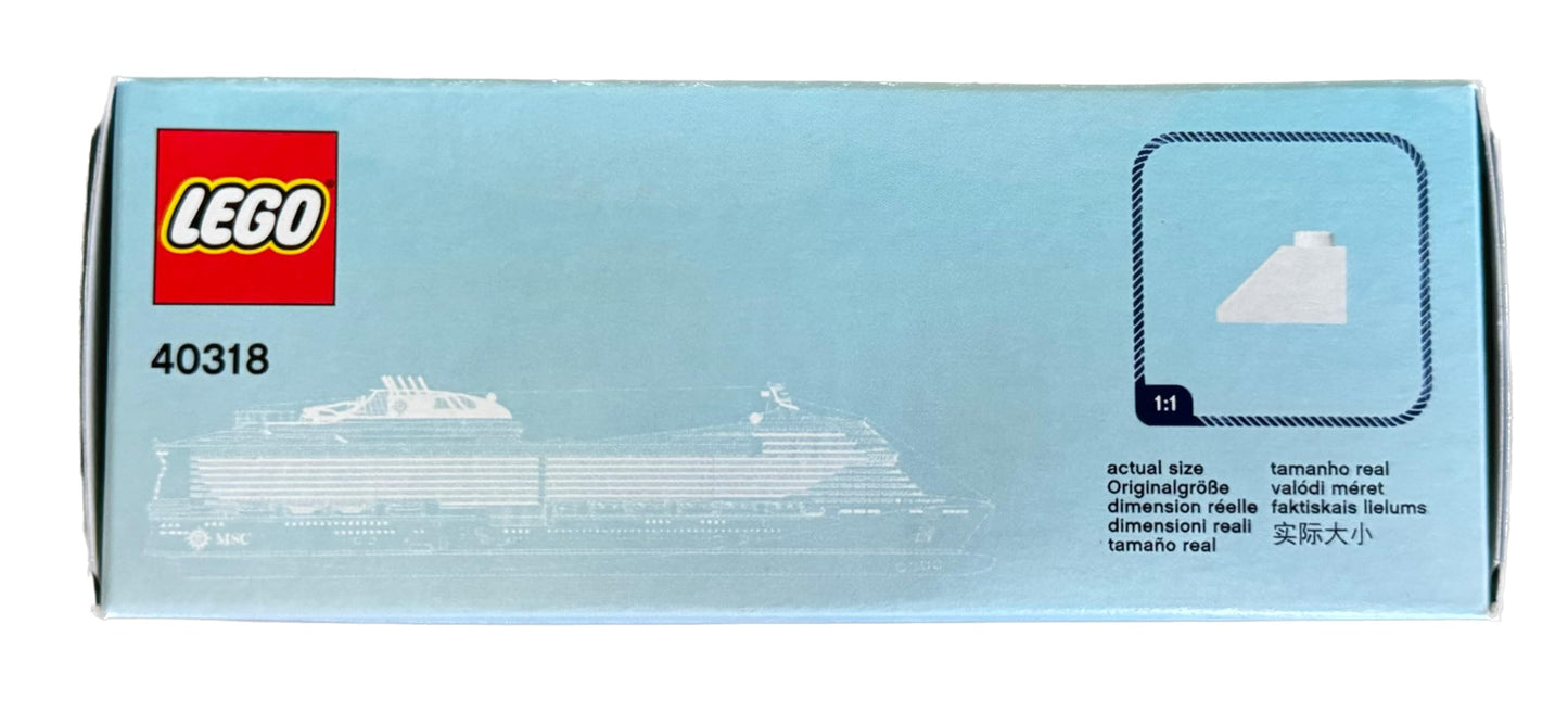 LEGO 40318 MSC Cruises Cruise Ship | Buildable LEGO Set for Kids and Collectors