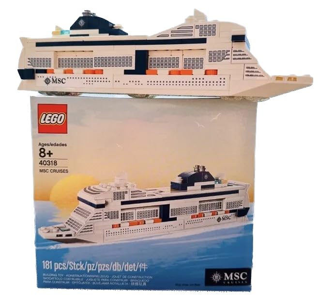LEGO 40318 MSC Cruises Cruise Ship | Buildable LEGO Set for Kids and Collectors