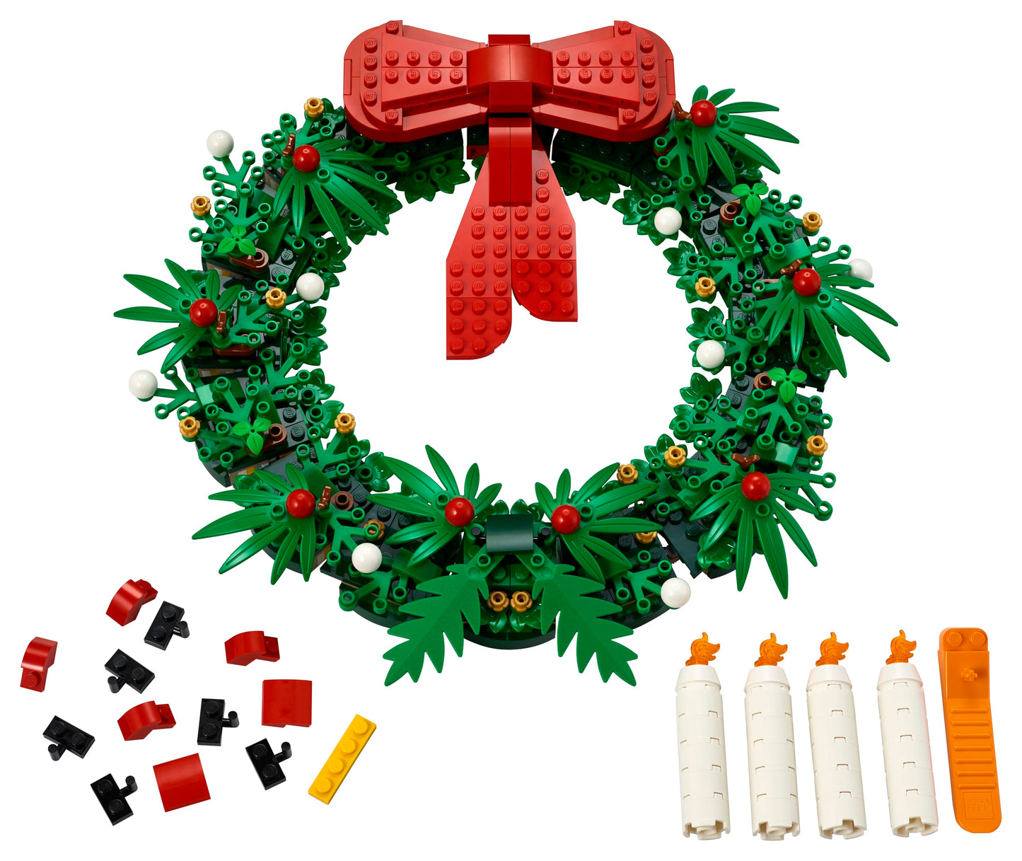LEGO 40426 2-in-1 Christmas Garland | Advent Wreath Set for Creative Holiday Decor