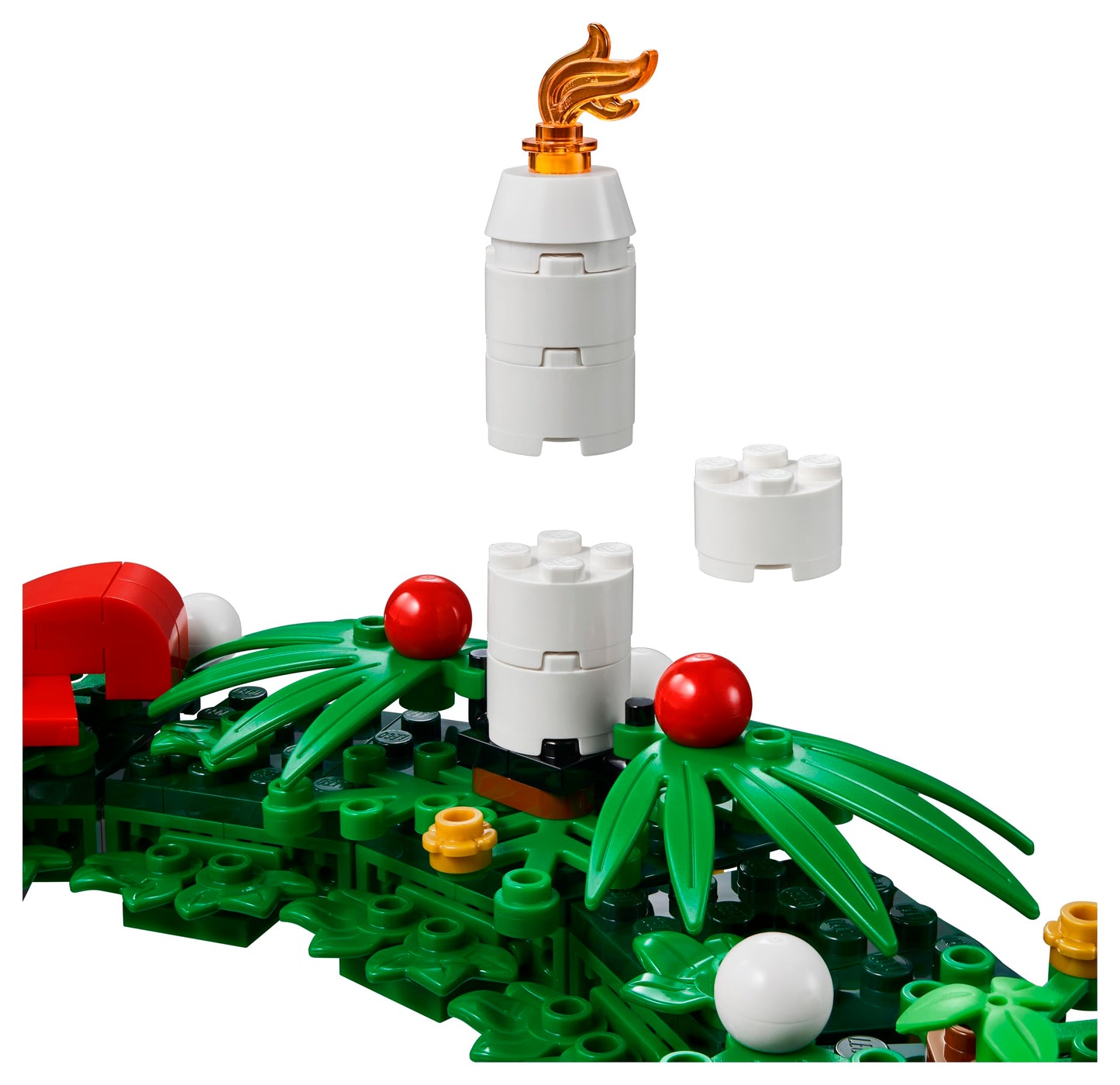LEGO 40426 2-in-1 Christmas Garland | Advent Wreath Set for Creative Holiday Decor