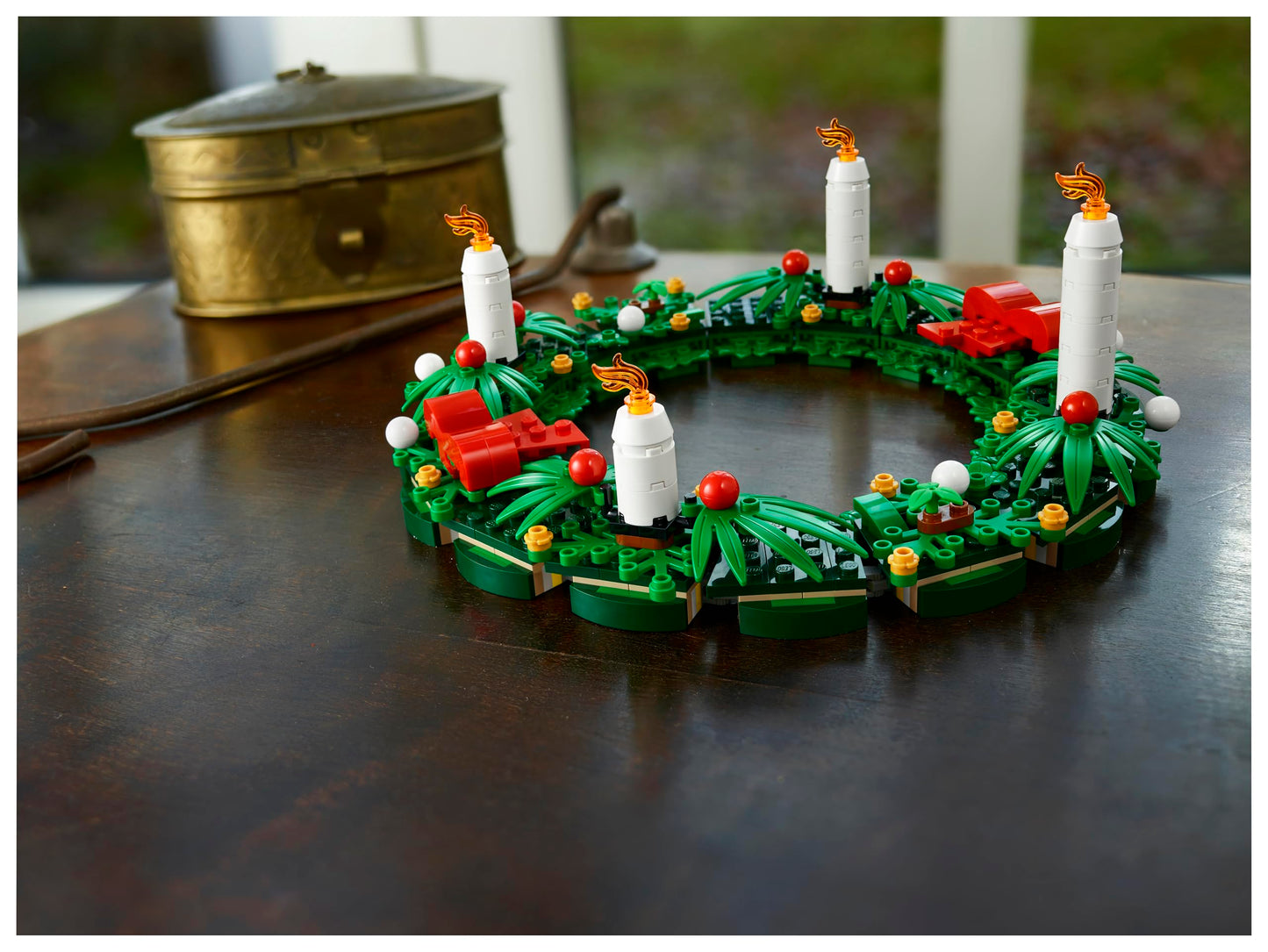 LEGO 40426 2-in-1 Christmas Garland | Advent Wreath Set for Creative Holiday Decor