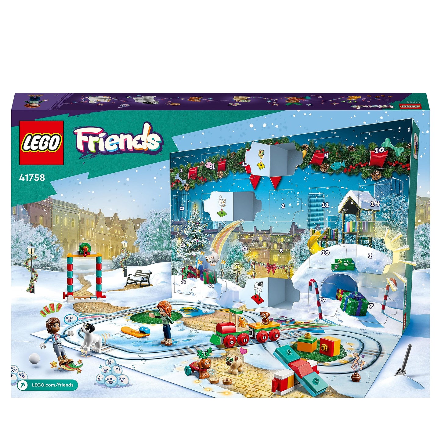 LEGO Friends Advent Calendar 2023 (41758) – 231 Pieces | Holiday Countdown for Kids