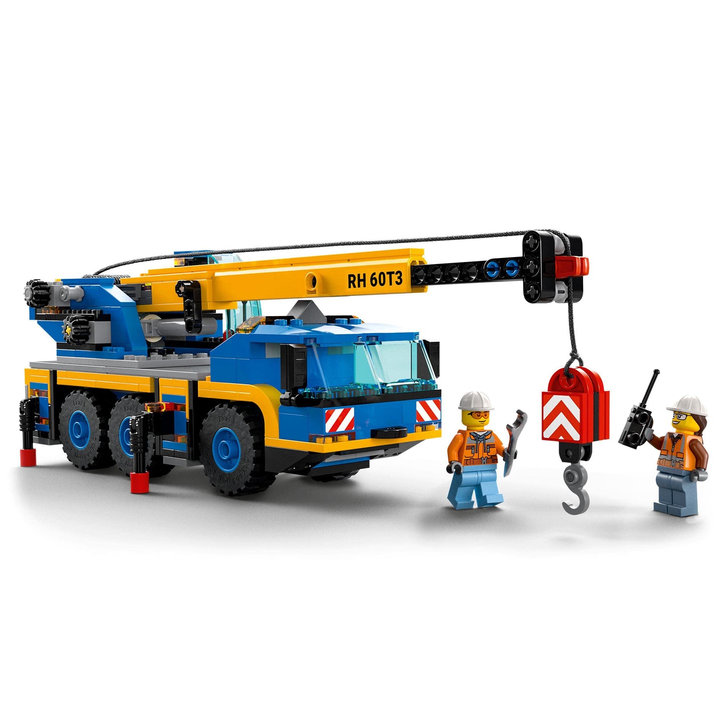 LEGO City 60324 Off-Road Crane: Buildable Crane Truck Toy for 7+ | Road Plate & Minifigs