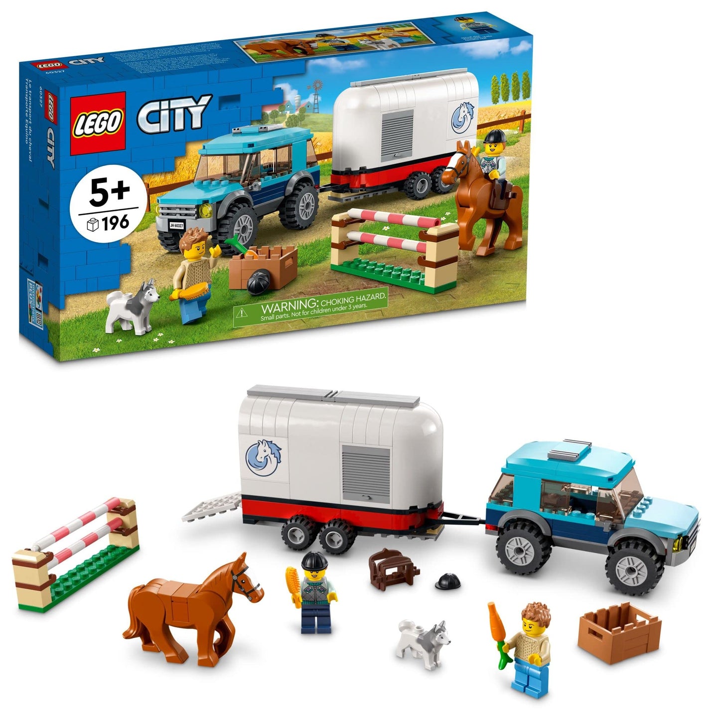 LEGO City Great Vehicles Horse Transporter 60327 – SUV & Trailer