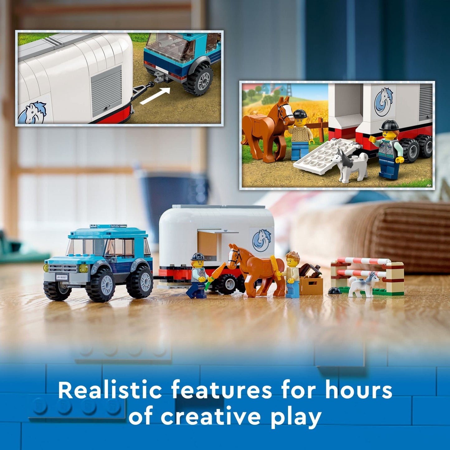 LEGO City Great Vehicles Horse Transporter 60327 – SUV & Trailer
