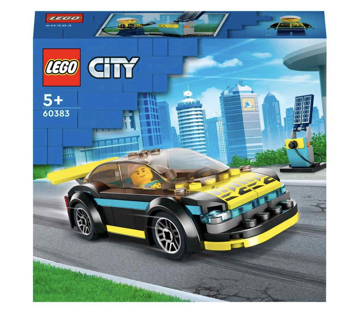 LEGO City Electric Sports Car 60383 – Build & Race Toy for Kids Aged 5+