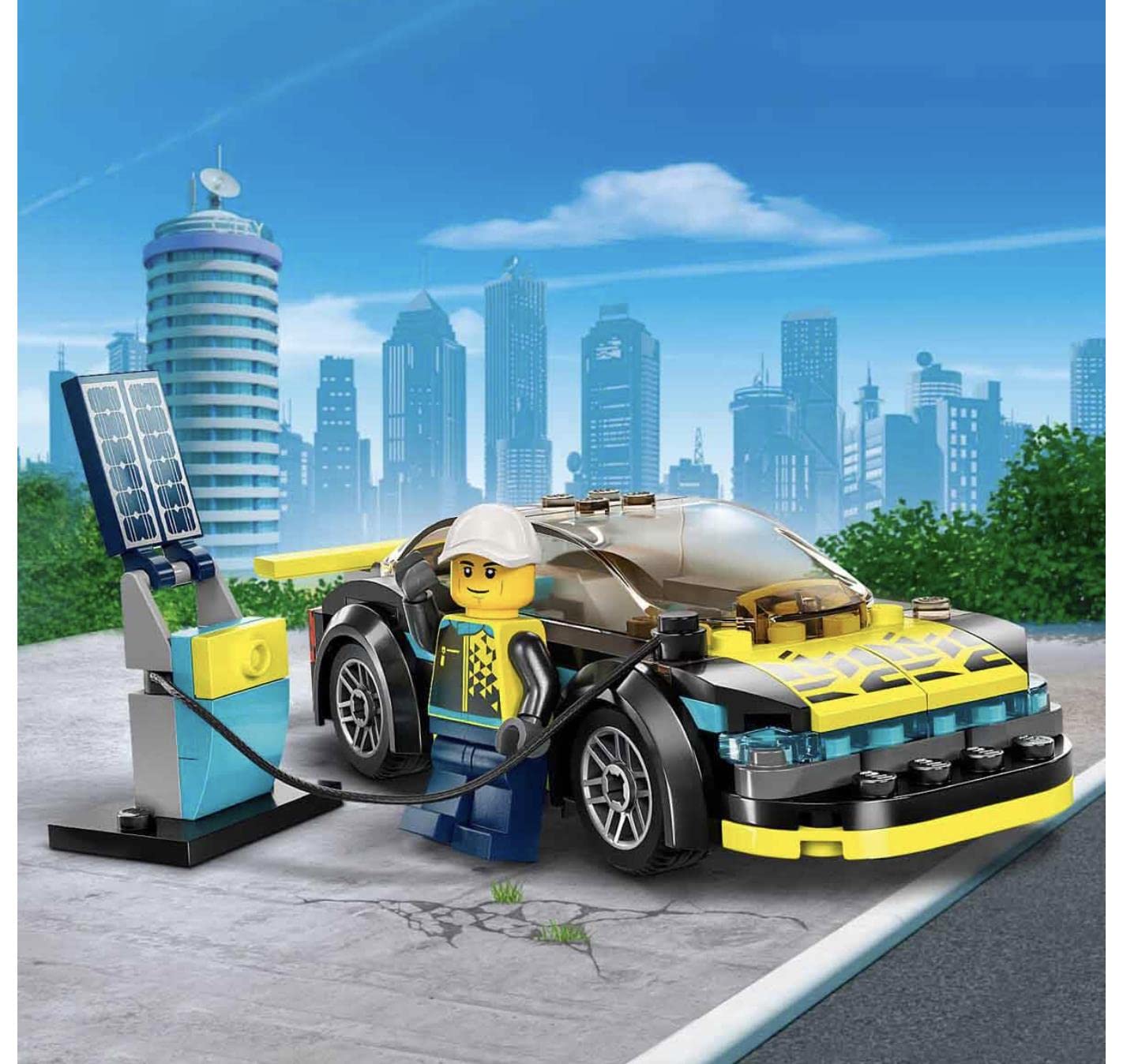 LEGO City Electric Sports Car 60383 – Build & Race Toy for Kids Aged 5+