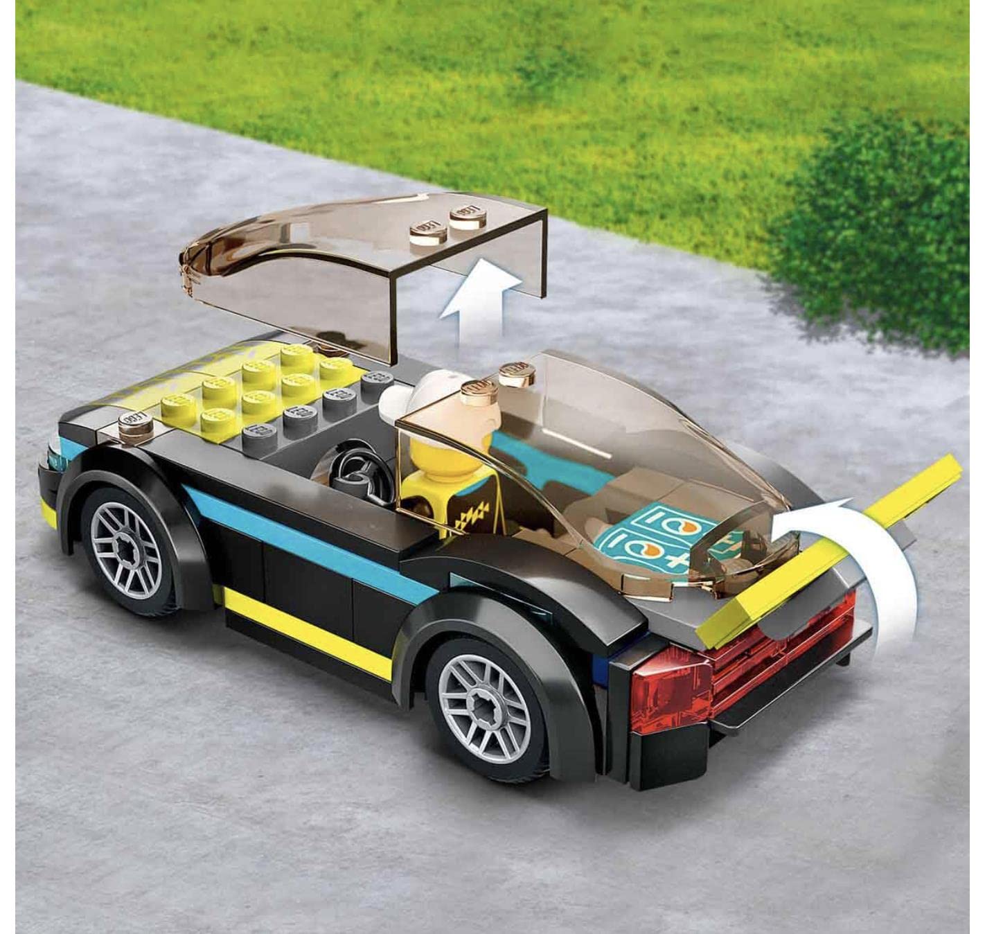 LEGO City Electric Sports Car 60383 – Build & Race Toy for Kids Aged 5+