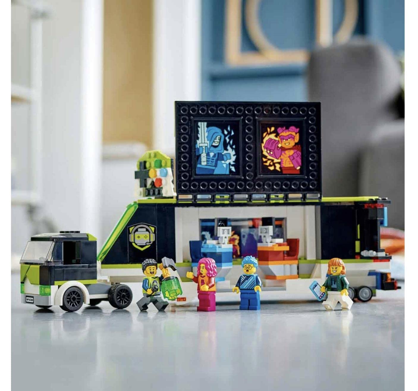 LEGO City 60388 Video Game Tournament Truck – Esports Vehicle Toy for Ages 7+