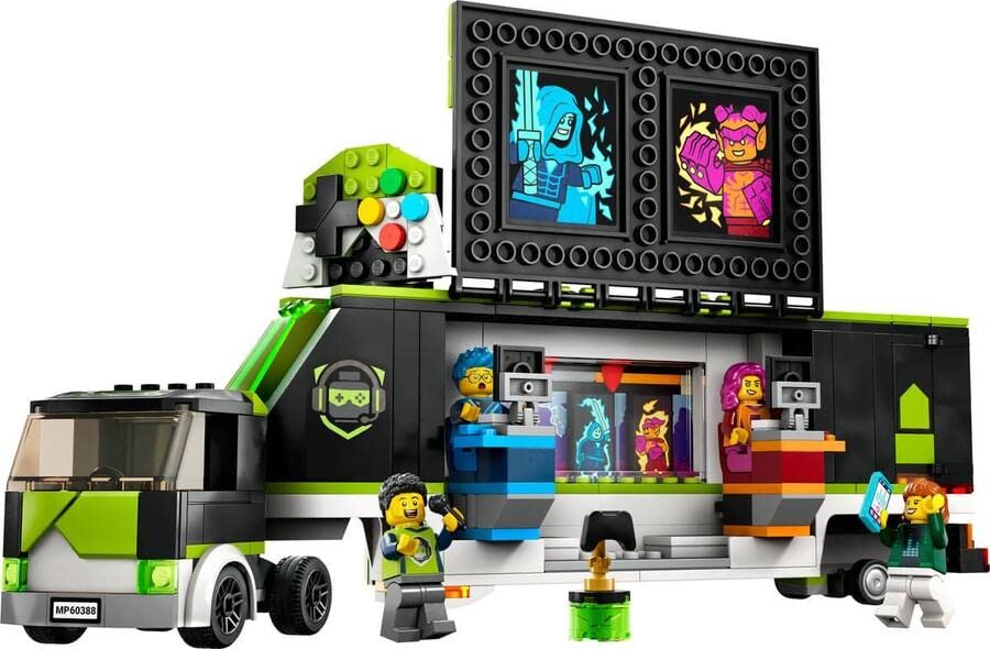 LEGO City 60388 Video Game Tournament Truck – Esports Vehicle Toy for Ages 7+
