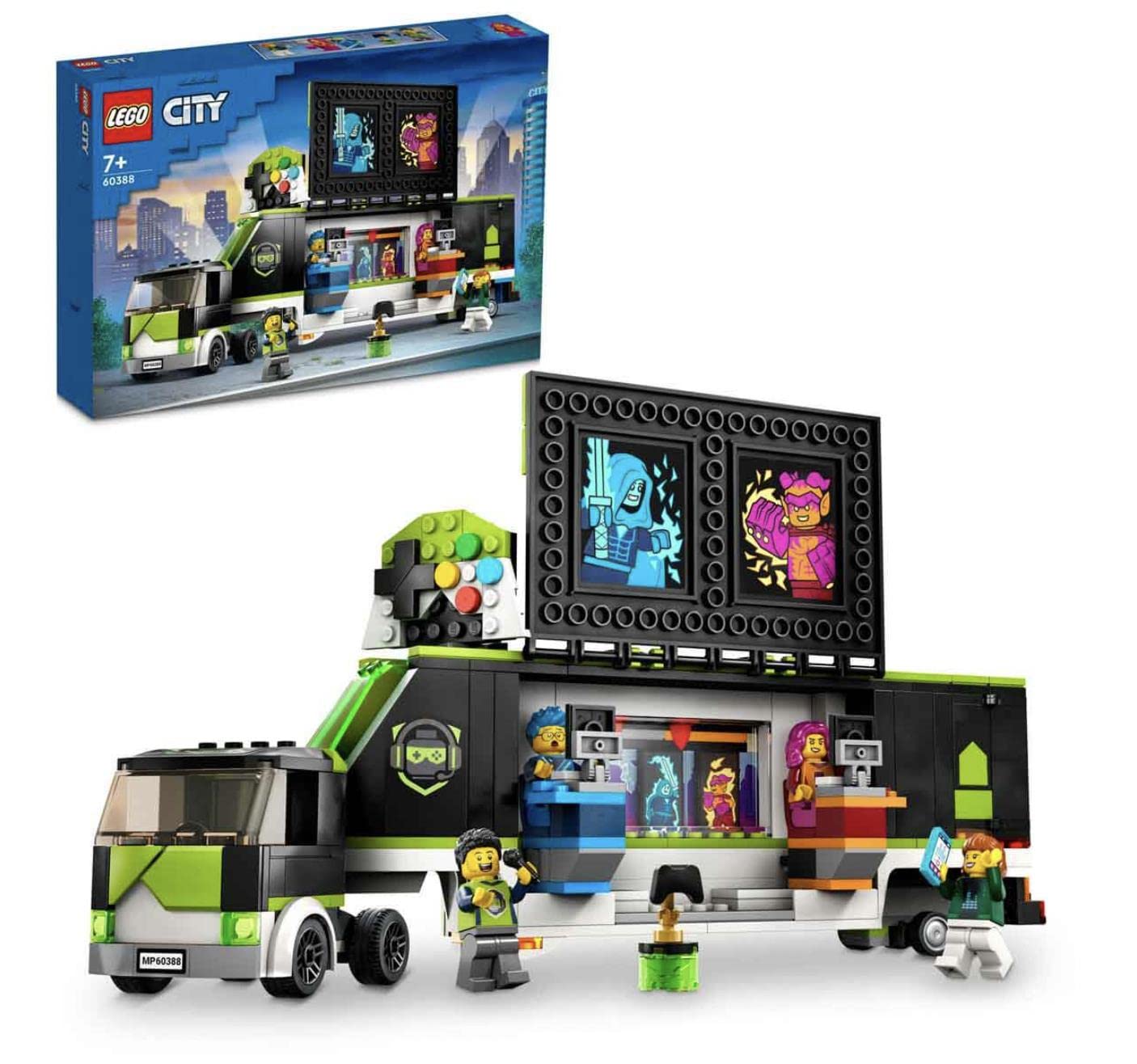 LEGO City 60388 Video Game Tournament Truck – Esports Vehicle Toy for Ages 7+