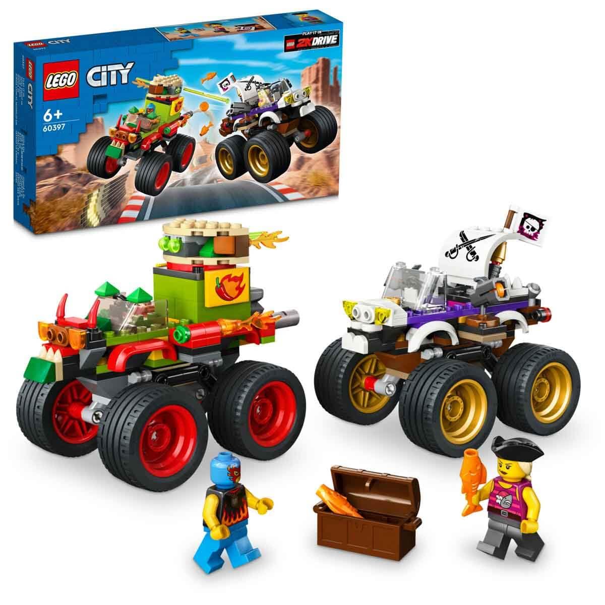 LEGO 60397 Monster Truck Race – 301 Pieces, Age 6+, LEGO City