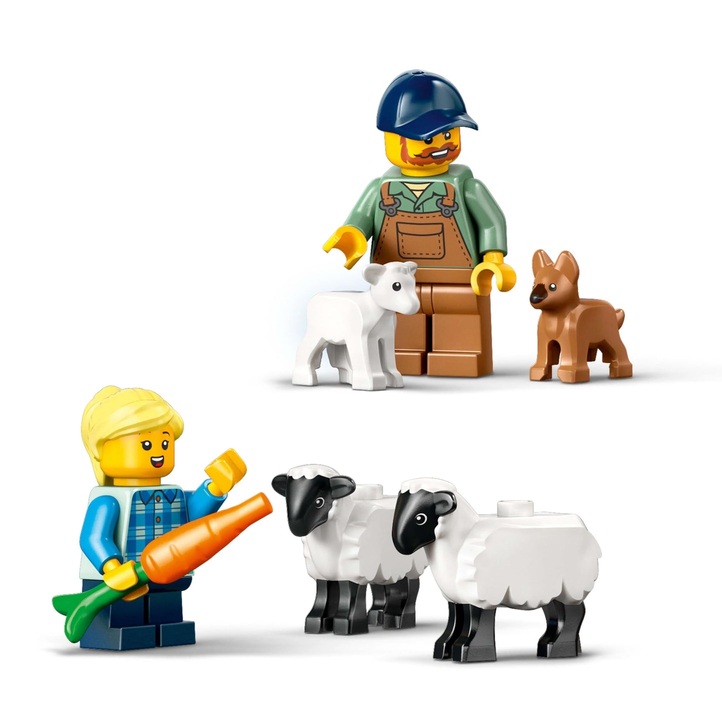 LEGO City 60461 Red Tractor and Sheep on the Ranch – Farm Play Set for Kids 4+
