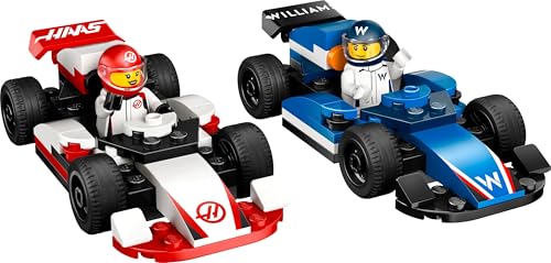 LEGO City 60464 F1 Williams Racing & Haas F1 Race Car Combo | Educational Building Set for Kids 4+