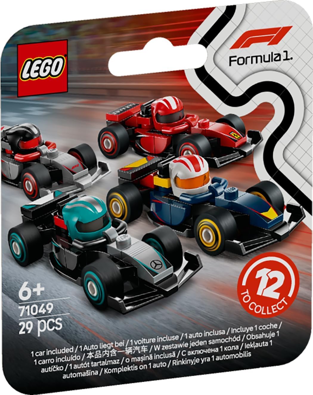 LEGO 71049 F1 Cars – Random Collectible Race Car (1 Pack) – New
