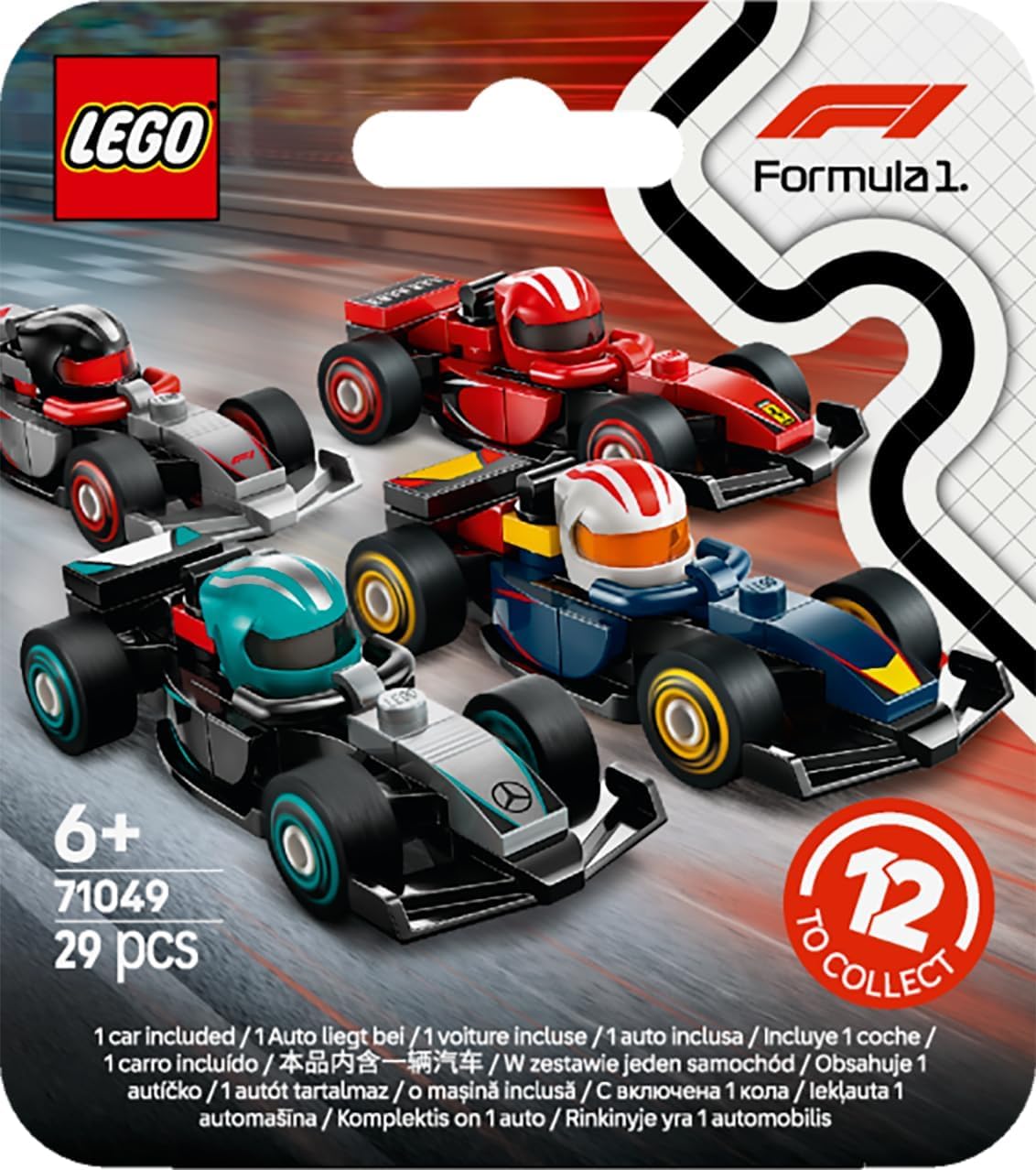 LEGO 71049 F1 Cars – Random Collectible Race Car (1 Pack) – New