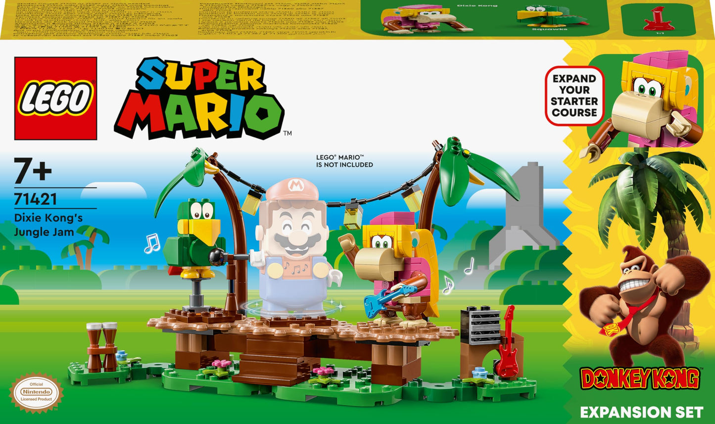 LEGO 71421 Super Mario Expansion Set: Jaleo in the Jungle with Dixie Kong & Squawks