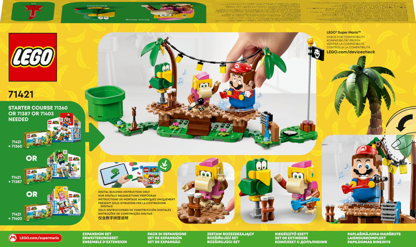 LEGO 71421 Super Mario Expansion Set: Jaleo in the Jungle with Dixie Kong & Squawks