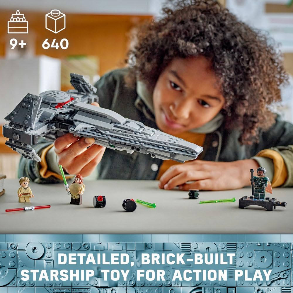 LEGO 75383 Darth Maul Sith Infiltrator – 640-Piece Spacecraft Building Toy for Kids 9+