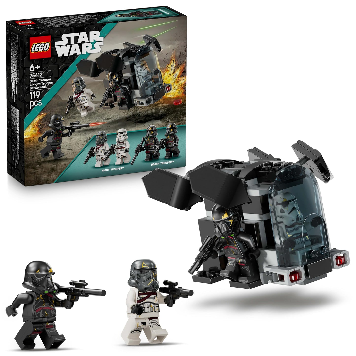 LEGO 75412 Death Trooper & Knight Trooper Battle Pack – Dropship Playset