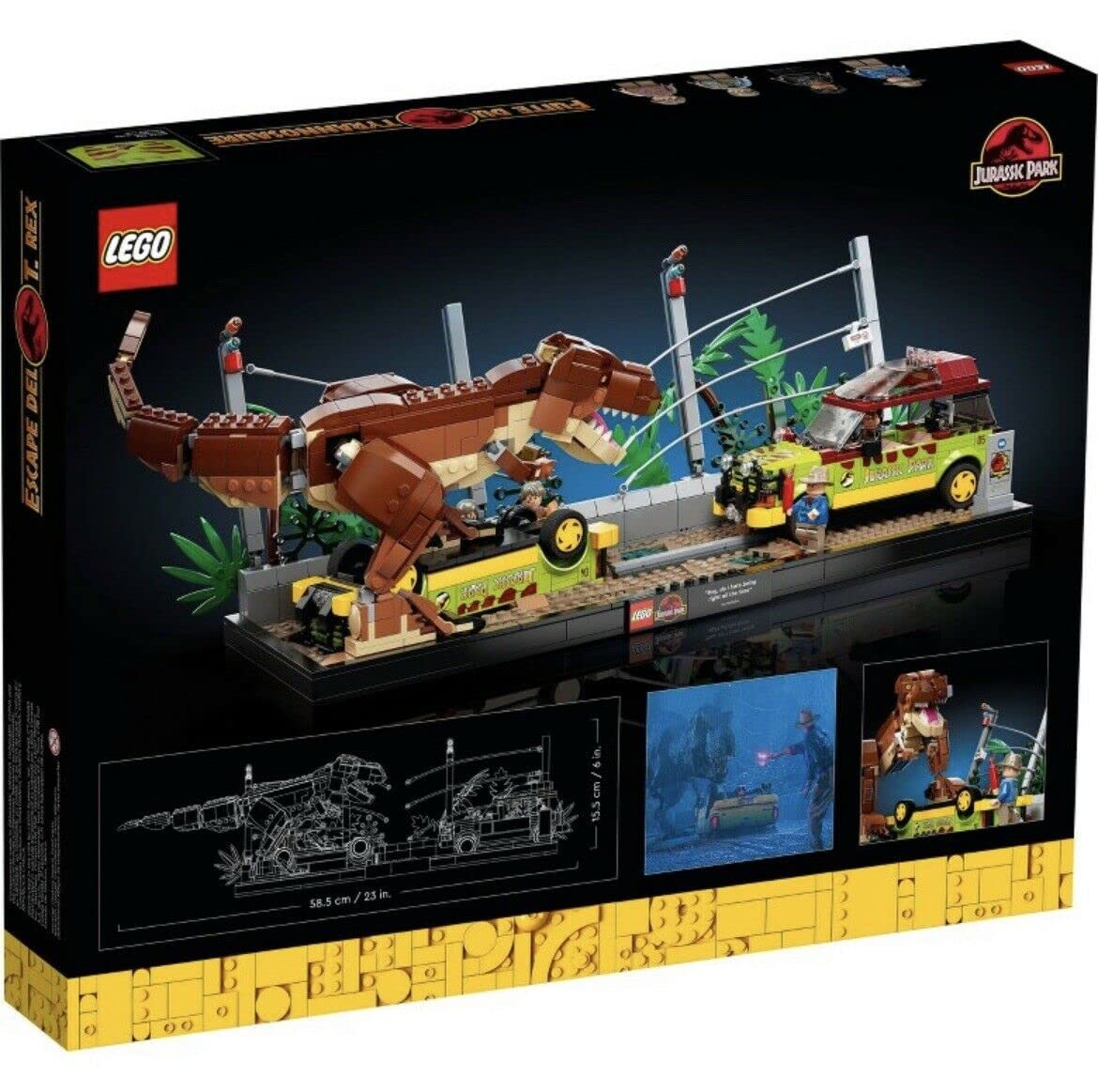 LEGO 76956 Jurassic Park T. rex Breakout - Collectible Building Kit for Adults